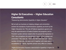 Tablet Screenshot of higheredexecutives.com